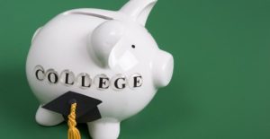 a piggy bank symbolizing a saved college fund