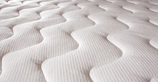 a close up view of a mattress pattern