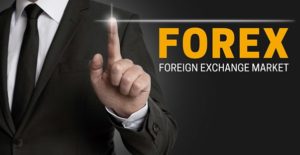 a businessman chooses a forex trading exchange