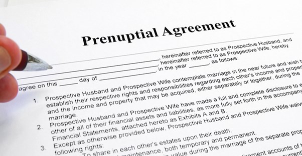 a prenuptial agreement form